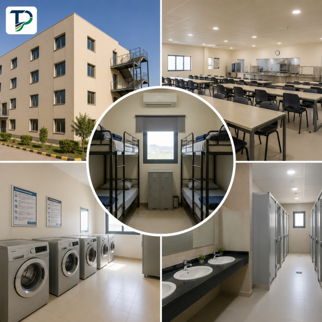 Management and operation of organized and secure accommodation that meets the needs of projects and companies