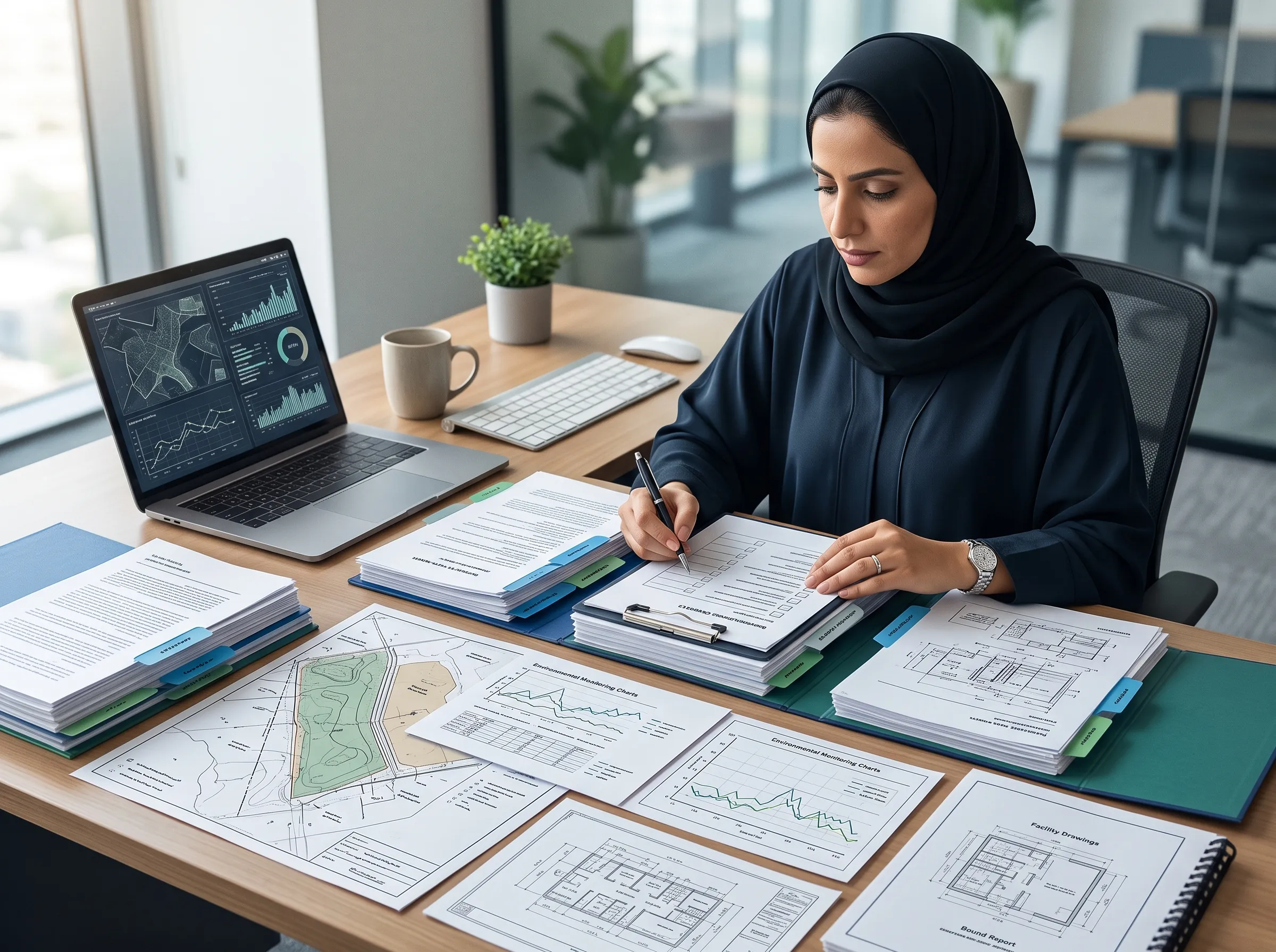 جمع بيانات المشروع اللازمة لاستخراج تصريح بيئي